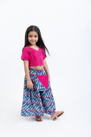 PEACOCK PRINTED SHARARA SET