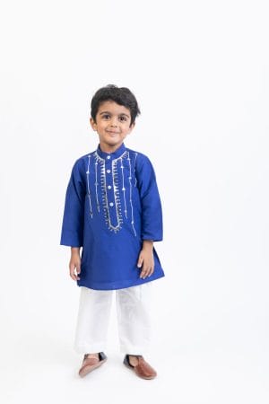 BLUE MIRROR KURTA