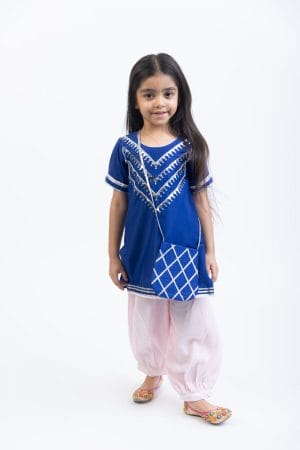 BLUE MIRROR SALWAR