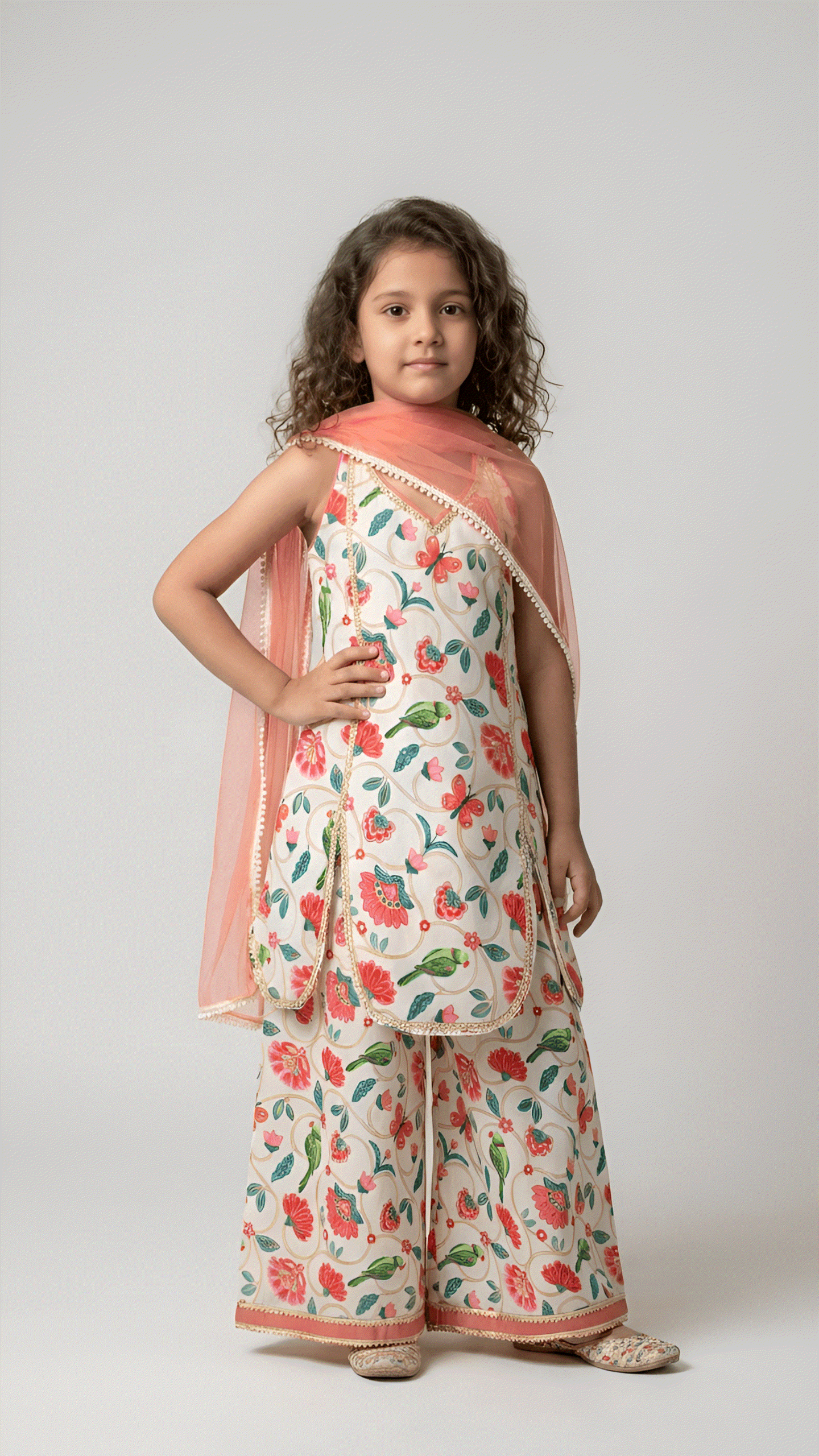 Parrot halter Sharara set - Image 3